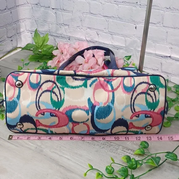 Coach Ikat Signature Vintage Carry All C1380-F24453 - Picture 8 of 15